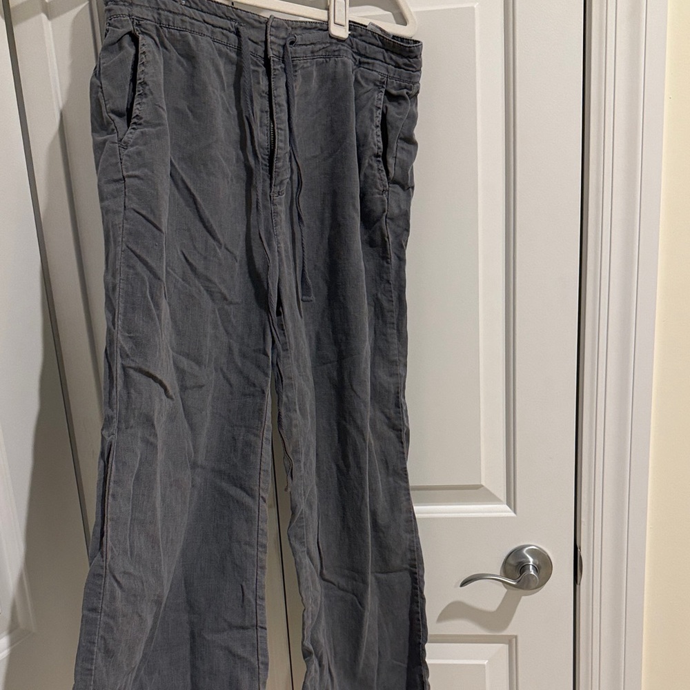 Level 99 womens Gray Drawstring Casual Pant